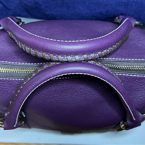 Dooney & Bourke Purple Small Satchel - Picture 6 of 10